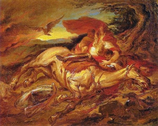 Pedro Americo Cavalo morto oil painting image